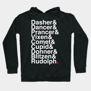 Reindeer Names Hoodie